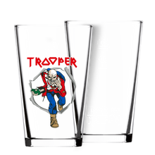 Load the picture into the gallery viewer, CREW x TROOPER PROGRESSIVE LAGER_pint glass empty
