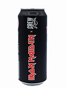 TROOPER PROGRESSIVE LAGER_can with Iron Maiden logo