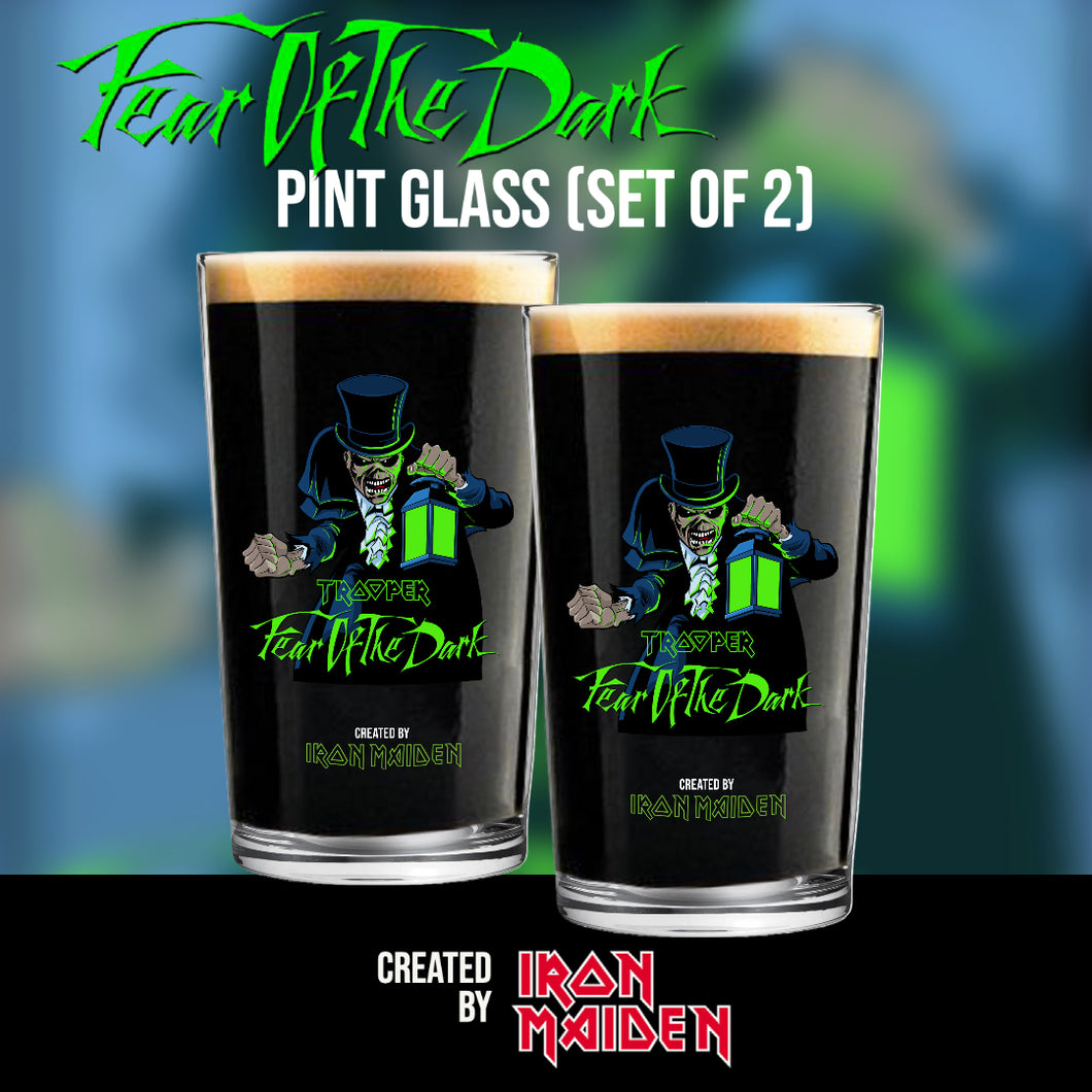 FEAR OF THE DARK BEER GLASS (set of 2)