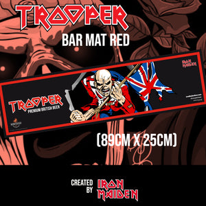 TROOPER LIMITED EDITION BAR MAT (rouge 89cm x 25cm)
