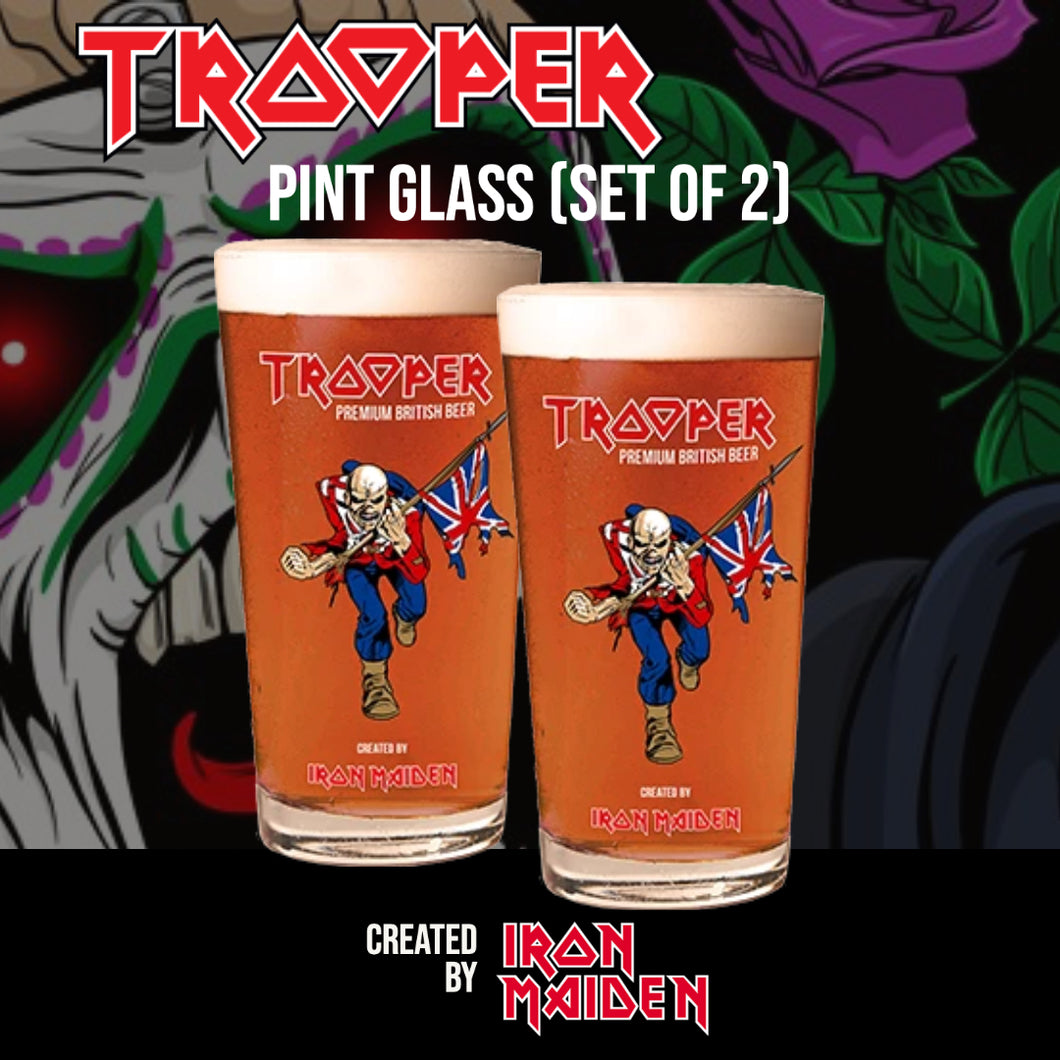TROOPER BEER GLASS (set of 2)